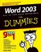 [Dummies 01] • Word 2003 for Dummies